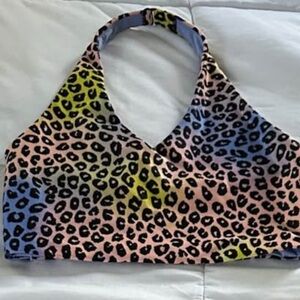 Zumba Leopard Print Top M NWOT